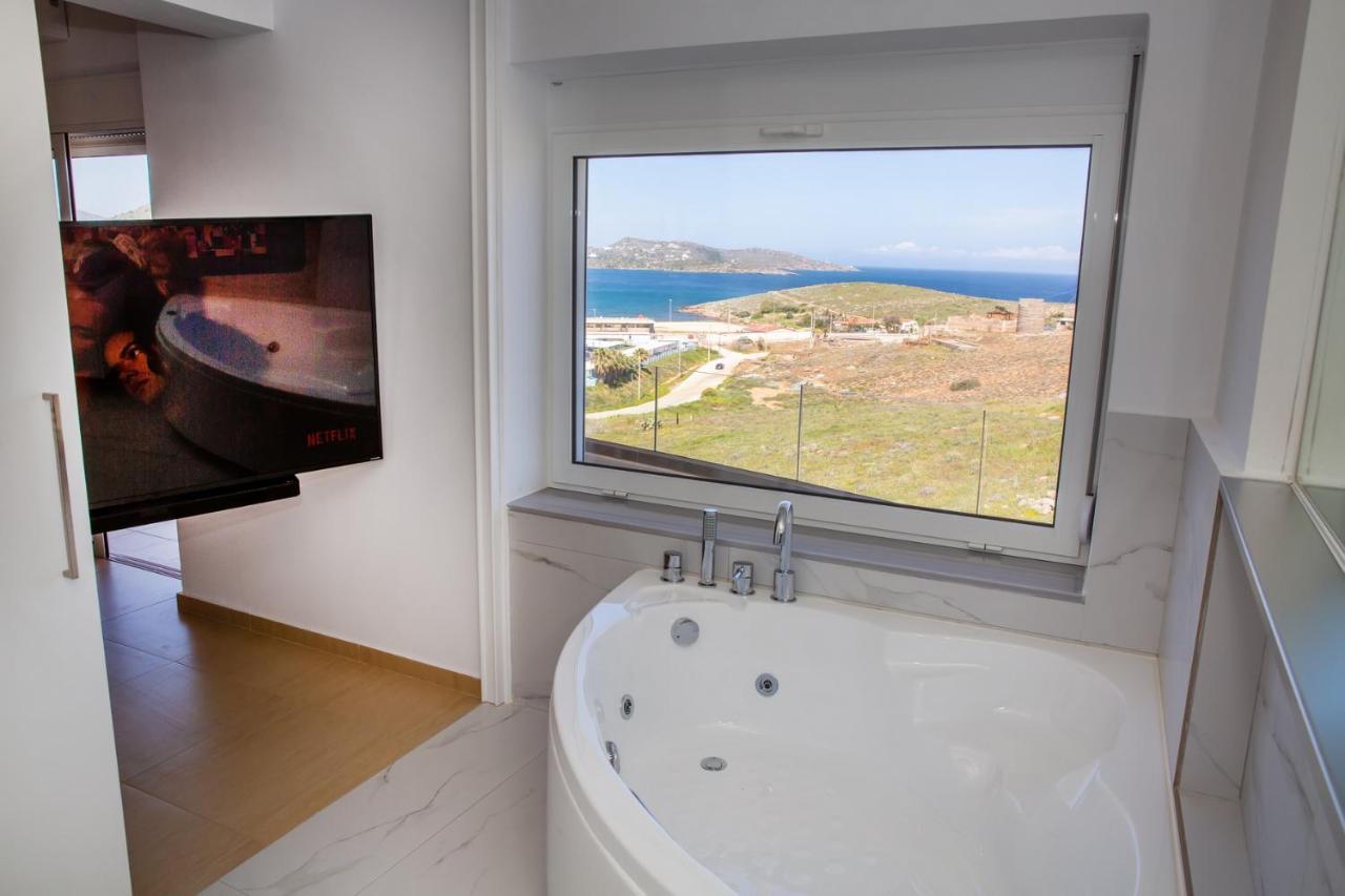 Komfort City Apartment "Elias" Mit Meerblick In Lavrio Exterior foto