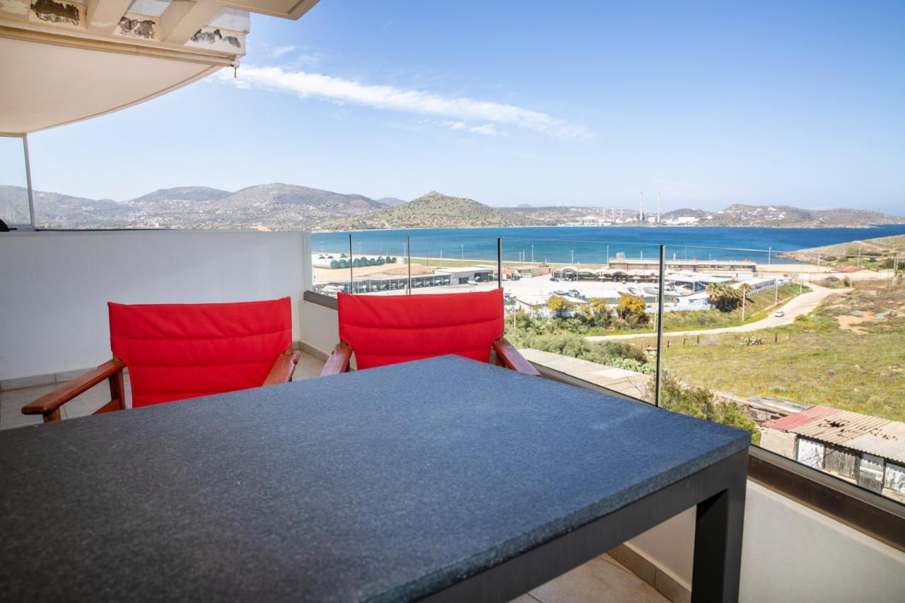 Komfort City Apartment "Elias" Mit Meerblick In Lavrio Exterior foto